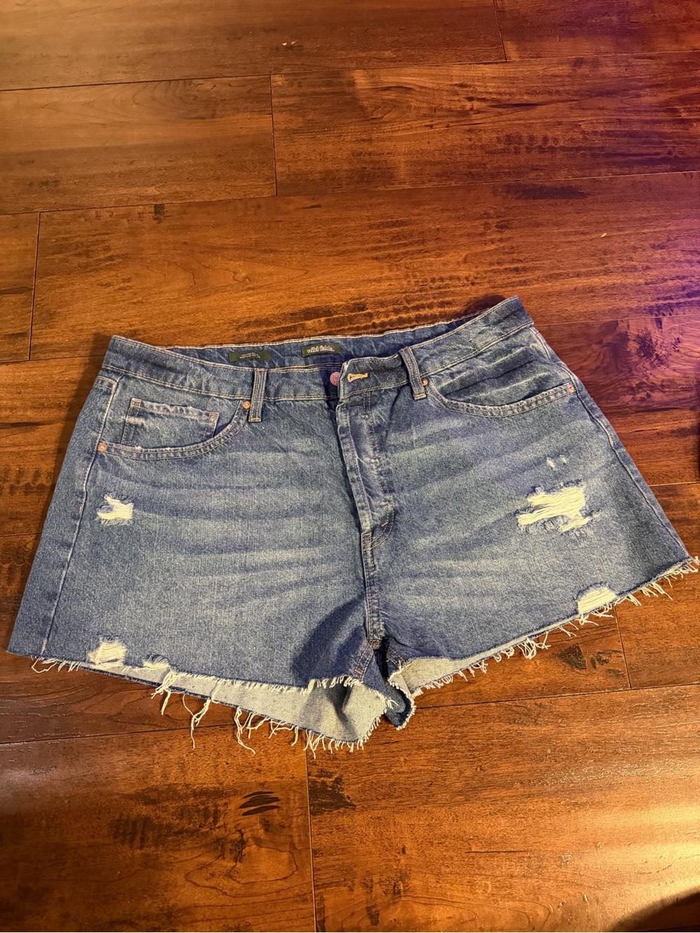 wild fable Distressed Blue Denim Jean Shorts